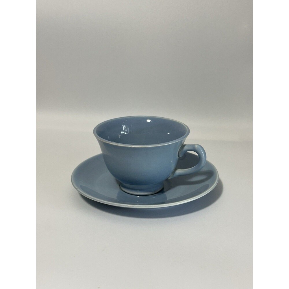 LuRay Pastels Blue Taylor Smith & Taylor Vintage 1948 Saucer & Tea Cup